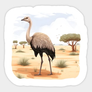 Ostrich Sticker